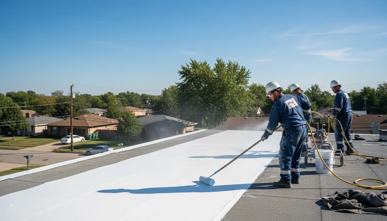 Commercial roof coating in Dodson, TX near me